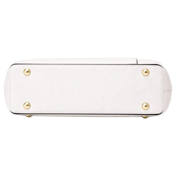 Rovaa Ivory Charm Handbag with Elegant Curve Design